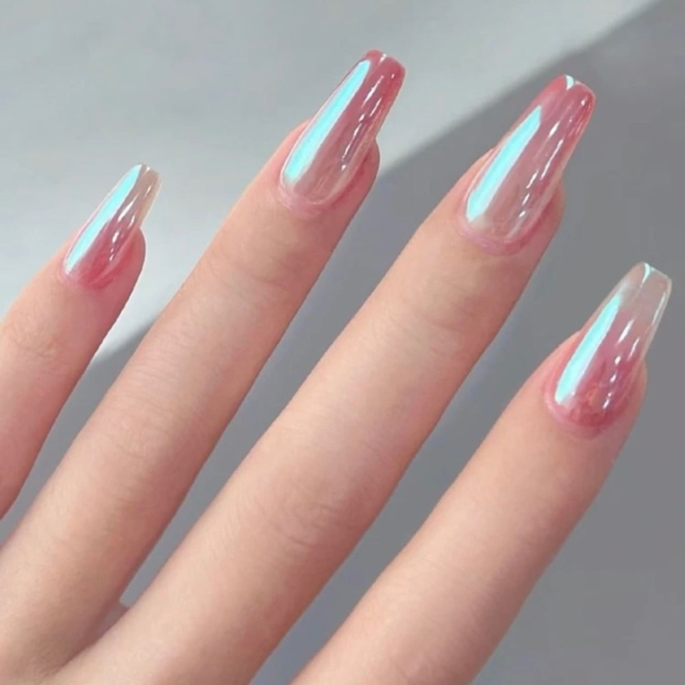 Mirrored Chrome Press On Nails